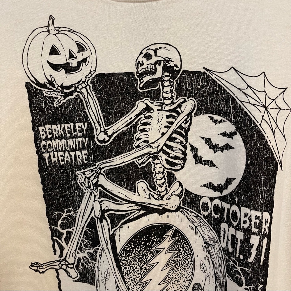 Grateful Dead Shirt Tee Small Mens Halloween Rock Band Concert Nostalgiacore NWT - Picture 6 of 16